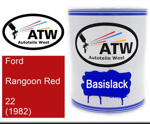 Ford, Rangoon Red, 22 (1982): 1L Lackdose, von ATW Autoteile West.